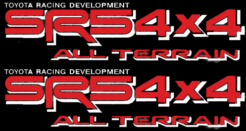 TOYOTA SR5 4X4 ALL TERRAIN DECAL Mountain Deer Hunter Decal TRD racing lato sviluppo decalcomania in vinile adesivo -2