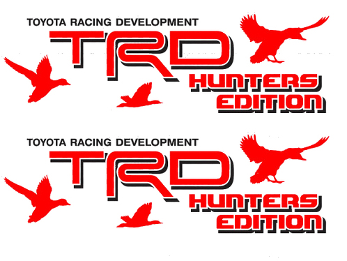 2 TOYOTA TRD HUNTER EDITION DECAL ALL TERRAIN DECAL Mountain TRD racing lato sviluppo adesivo decalcomania in vinile 2