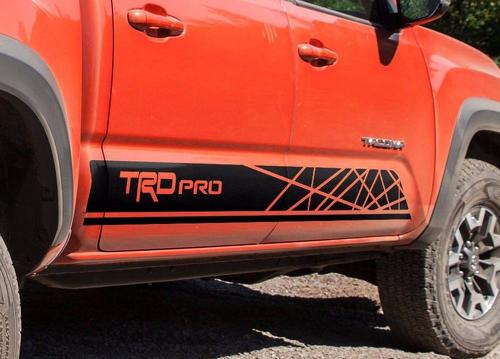 Toyota-TACOMA-2016-TRD-PRO-grafica-decalcomania-striscia-laterale-