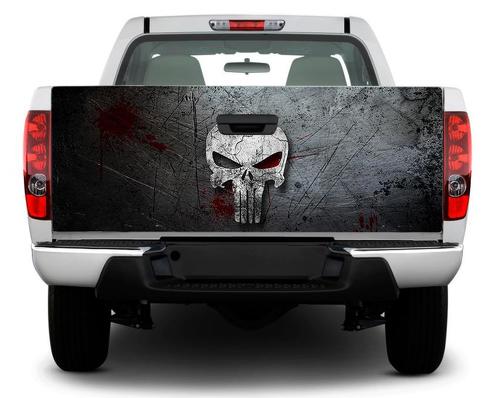 Punisher Skull Portellone posteriore Decal Sticker Wrap Pick-up Truck SUV Car