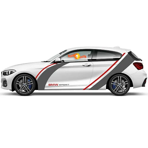 2 Paia Di Adesivi In Vinile 3S Motorline Per Auto – Bandiera Tedesca, 15,2 Cm, Laminati UV, Rimovibili