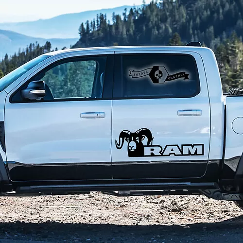 Adesivi Auto per Dodge Ram 1500/2500 Hemi Rebel, camion grafica personalizzata decalcomania vinile pick-up cofano portellone adesivi