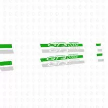 2 Adesivi Strisce Da Corsa In Vinile Per Chitarra Elettrica, Acustica O Basso - Design GT3