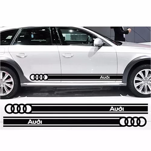 Kit Stemma Logo Anelli Per Audi Anteriore Posteriore Nero Lucido Q3 8U Q5 Q7 A6 - Foto 12
