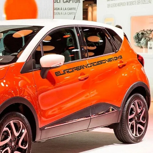 AutoDress Set Strisce Laterali Adesive Per Dacia Duster – Motivo Clean – Pellicola Orafol/3M, 36 Colori Disponibili, Made In Germany
