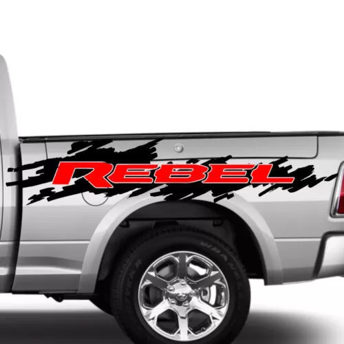 Adesivi Personalizzati Per Dodge Ram 1500/2500 Hemi Rebel, Decalcomanie In Vinile Per Cofano E Portellone - 3