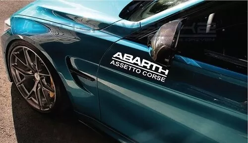 Adesivi Per Cofano Fiat 500 Abarth – Decalcomanie Bandiera Italiana, Striscia Grafica Matte