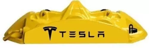 Tesla Adesivi Con Emblema Del Cerchione Logo Rosso | Emblemi Per Cerchioni | Adesivi - Foto 12