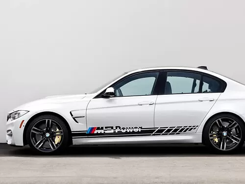 2X PER BMW M PERFORMANCE GONNA LATERALE M SPORT ADESIVI VINILE - Foto 12