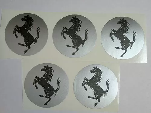 Adesivi Centro Ruota In Metallo - Set Da 8 Pezzi, Rosso E Nero, Diametro 56,5 Mm, Decorazione Per Auto E Moto